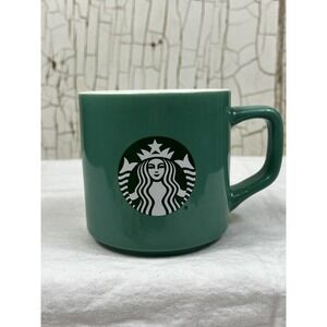 Starbucks 2021 Teal Aqua Siren Logo 11 oz Ceramic Coffee Mug/Cup, Seafoam Green